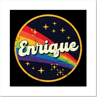 Enrique // Rainbow In Space Vintage Grunge-Style Posters and Art